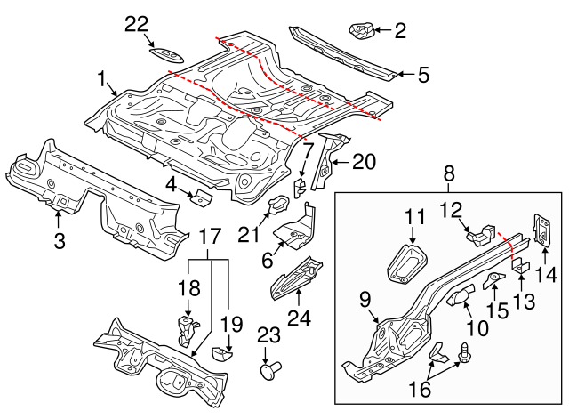 Brake Hose Bracket 5Q0-611-846-B - View 3