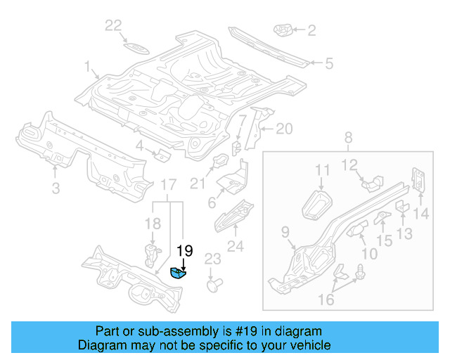 Front Retainer 5Q0-803-781-A - View 8