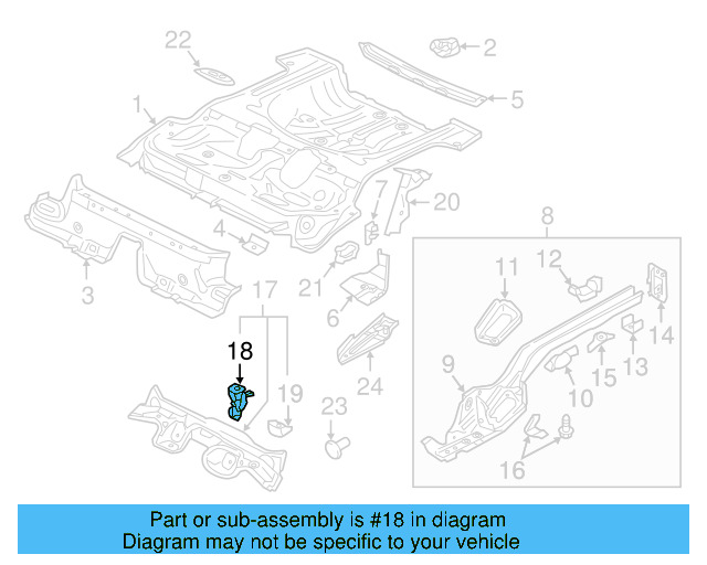 Brake Hose Bracket 5Q0-611-846-B - View 16