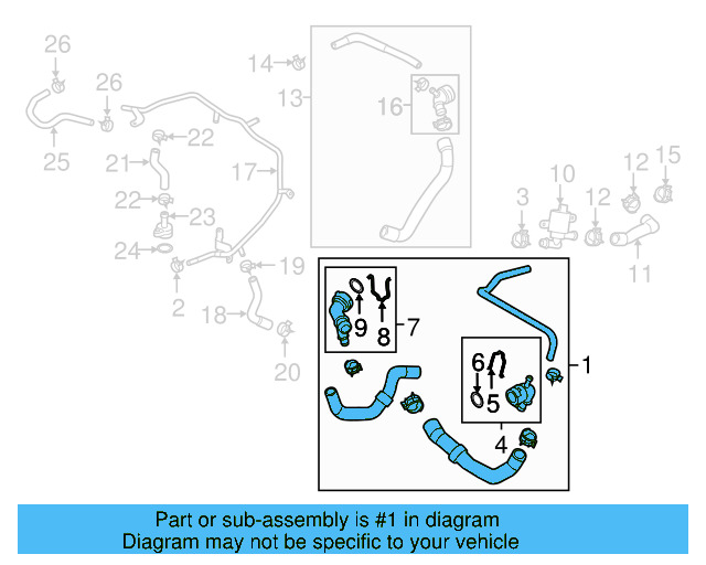 Upper Hose 5Q0-122-101-EA - View 11