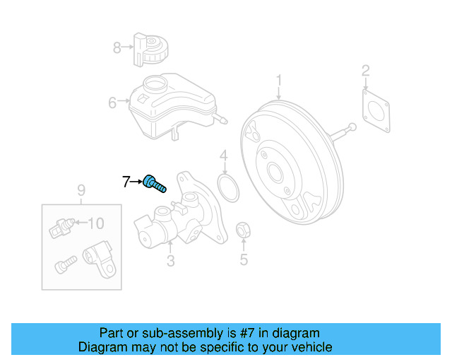 Reservoir Pin 1H0-611-037 - View 6