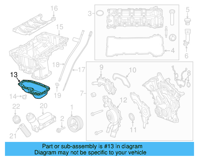 Oil Pan 7B0-103-604-A - View 3