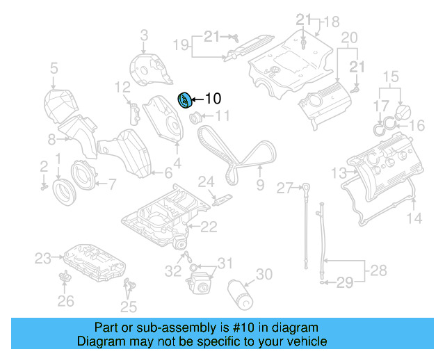 Tension Pulley 078-109-243-S - View 4