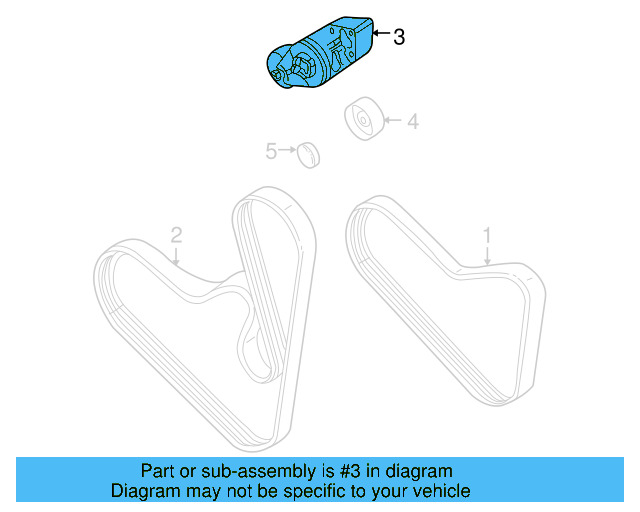 Accessory Drive Belt Tensioner Assembly 38109315AE - View 4