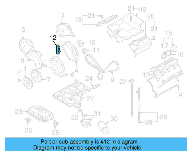 Engine Timing Belt Tensioner 078-109-479-E - View 8