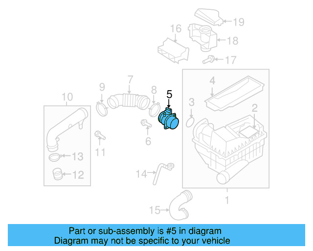 Mass Air Flow Sensor 06J-906-461-B - View 15