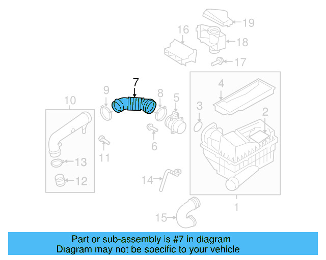 Intake Duct 1K0-129-618-AD - View 45