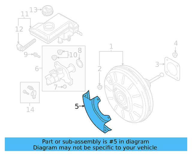 Heat Shield 5Q1-612-163-C - View 3