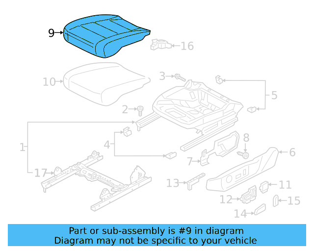 Seat Cover 3G8-881-406-AM-QYZ