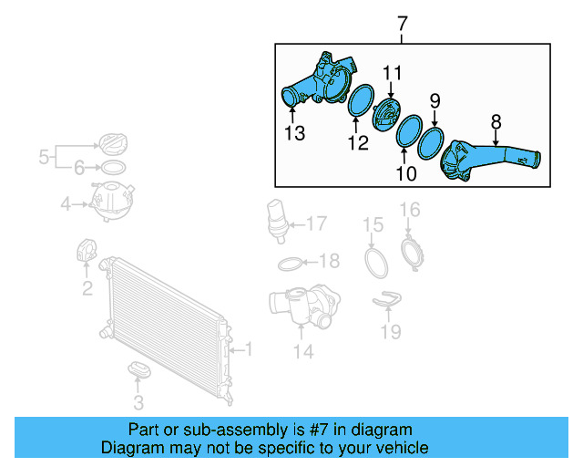 Thermostat Cover 07K-121-121-B - View 16