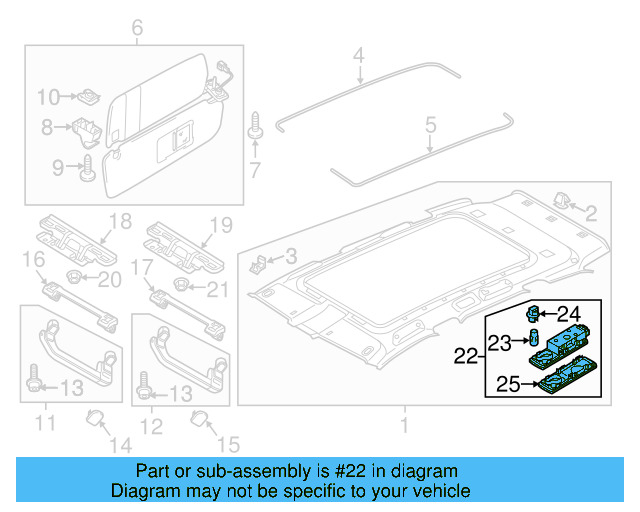 Reading Light 7P6-947-292-T-82V - View 3