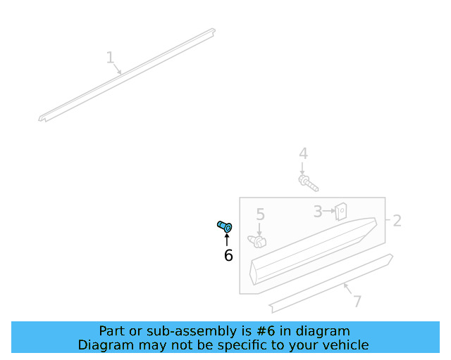 Wheel Opening Molding Grommet 3C0-853-586 - View 10