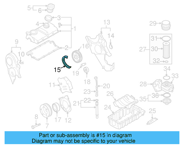 Engine Timing Belt 038-109-119-P - View 3