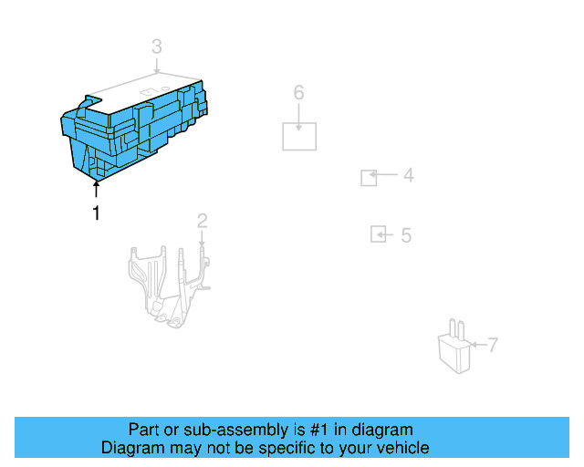 Fuse & Relay Box 7B0-937-087-E - View 4