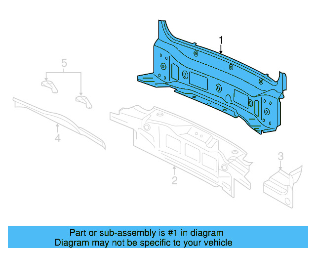 Rear Body Panel 7P6-813-303-A - View 3