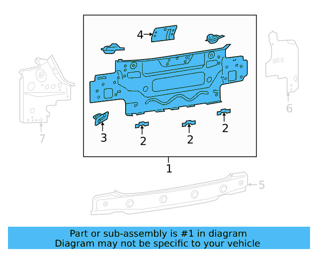 Rear Body Panel 3G8-813-301-C