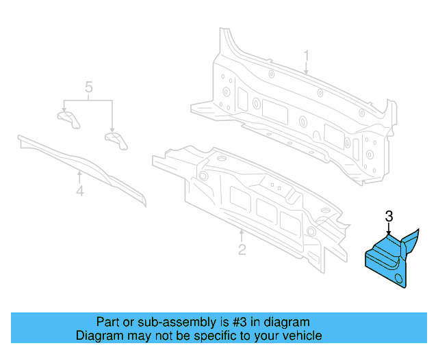 Gusset 7P6-810-504 - View 3