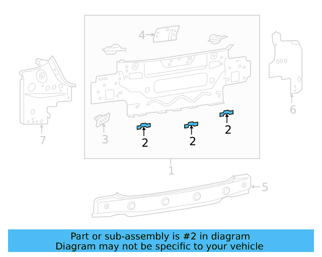 Rear Body Panel Retainer 6Q6-813-269 - View 16