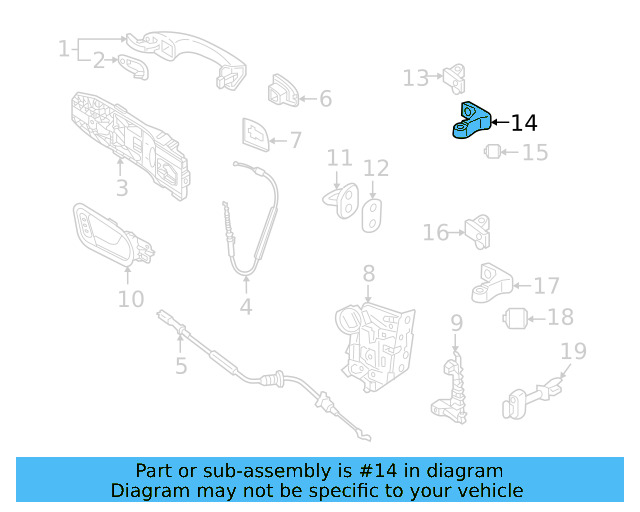 Upper Hinge 8X0-831-404-E - View 13