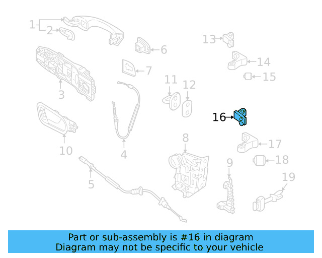 Upper Hinge 8X0-831-404-E - View 14