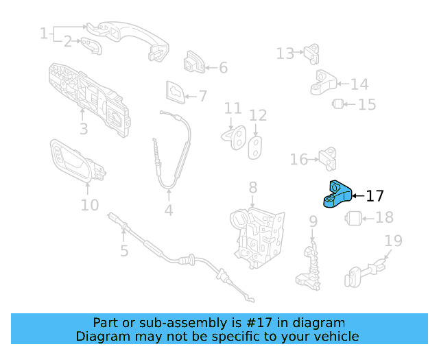 Upper Hinge 8X0-831-404-E - View 15