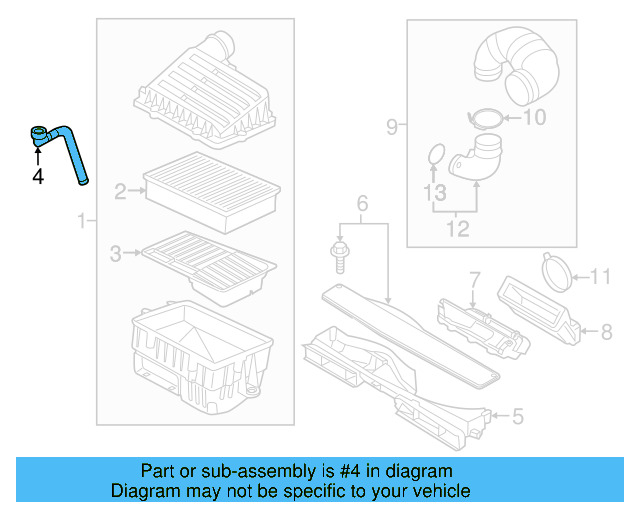 Drain Hose 5Q0-129-637-C - View 8