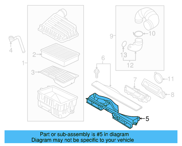 Intake Pipe 5Q0-129-635-T - View 21