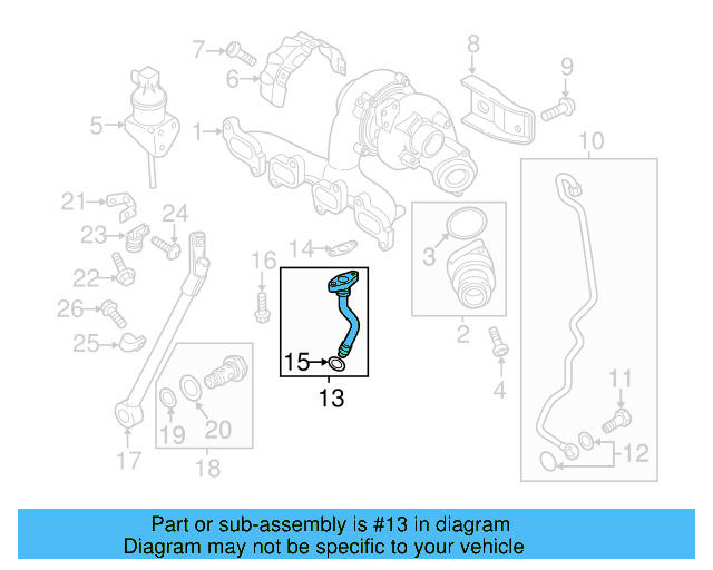 Oil Inlet Line 03L-145-771-AN
