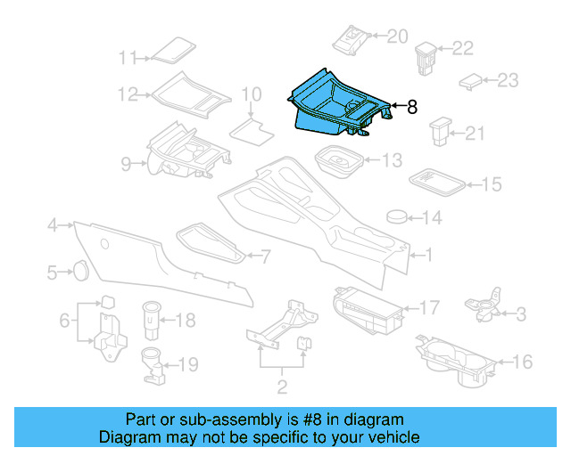 Storage Tray 5K0-857-925-A-1QB - View 7