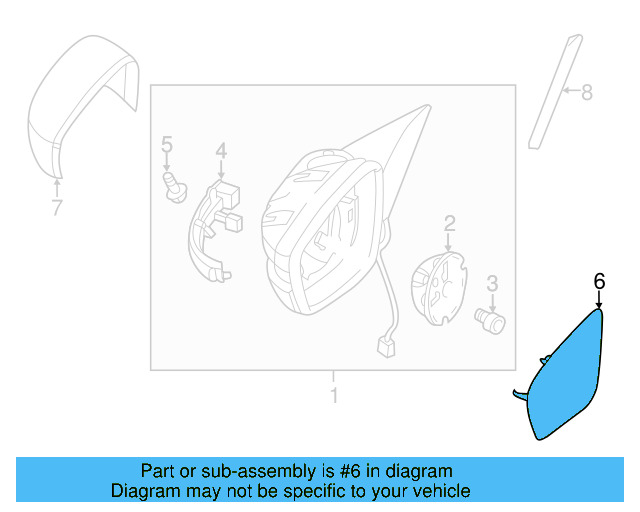 Mirror Glass 5C6-857-522-K - View 19