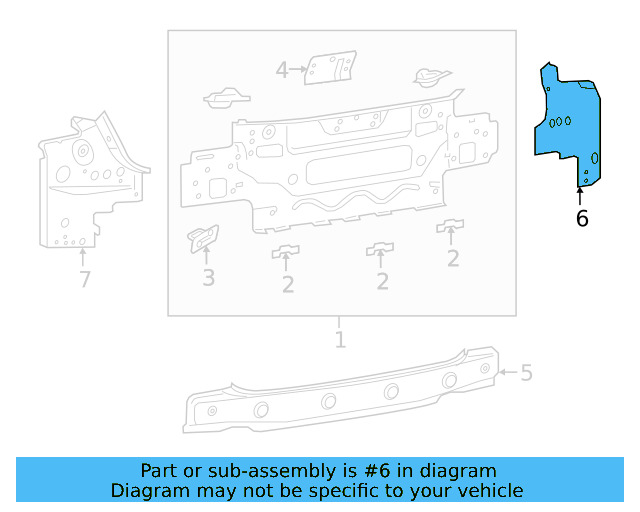 Rear Extension 3G8-813-334 - View 2
