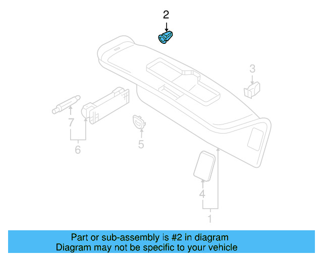 Windshield Pillar Trim Clip 4A0-867-276 - View 53