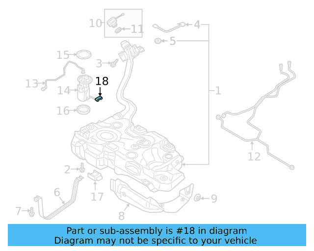 Fuel Gauge Sending Unit 5QM-919-673 - View 7