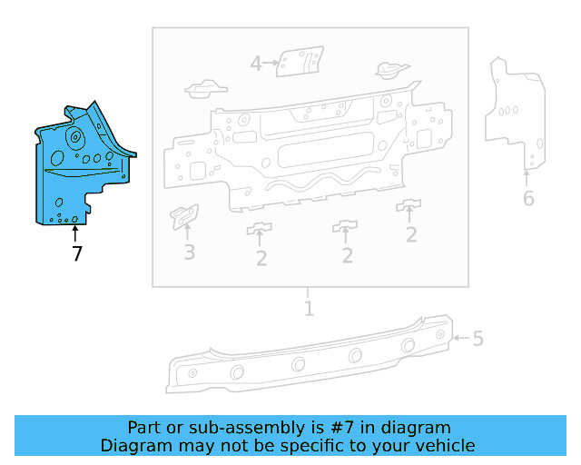 Rear Extension 3G8-813-331-A - View 2