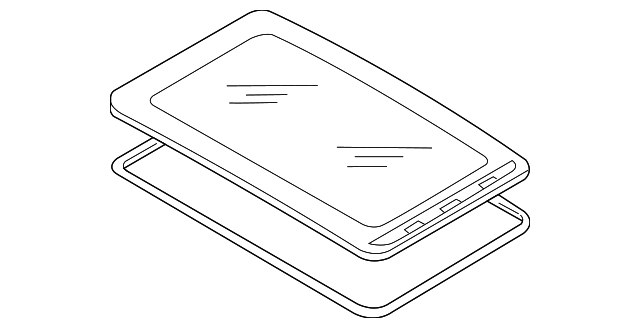 Sunroof Glass 1K6-877-071 - View 5