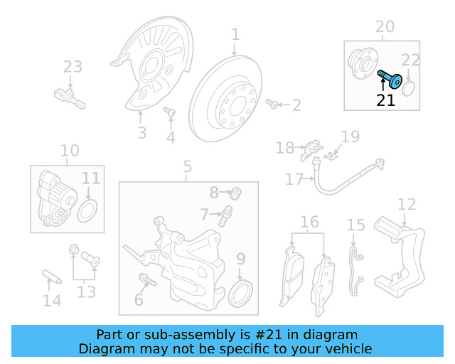 Hub & Bearing Mount Bolt WHT-000-237 - View 23