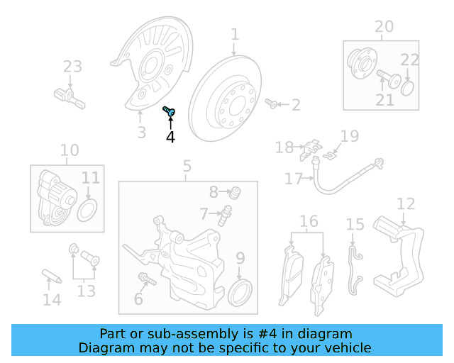 Splash Shield Bolt WHT-005-227 - View 103