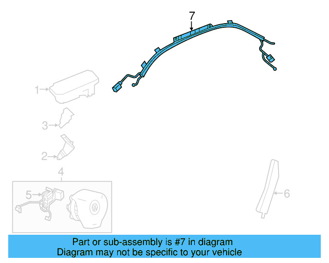 Steering Wheel Air Bag 1K0-880-201-BP-1QB - View 9