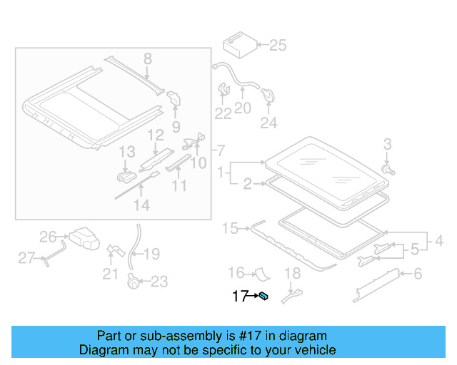 Air Deflector Stop 8D5-898-652 - View 4