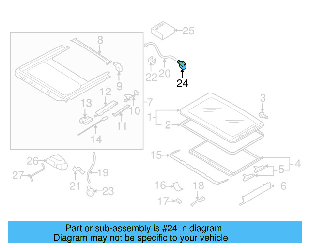 Sunroof Drain Hose Drain Valve 1K6-877-236 - View 11