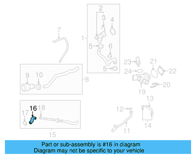 Overflow Hose 1C0-121-447-BF - View 11