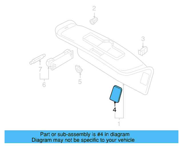 Windshield Pillar Trim Clip 4A0-867-276 - View 20