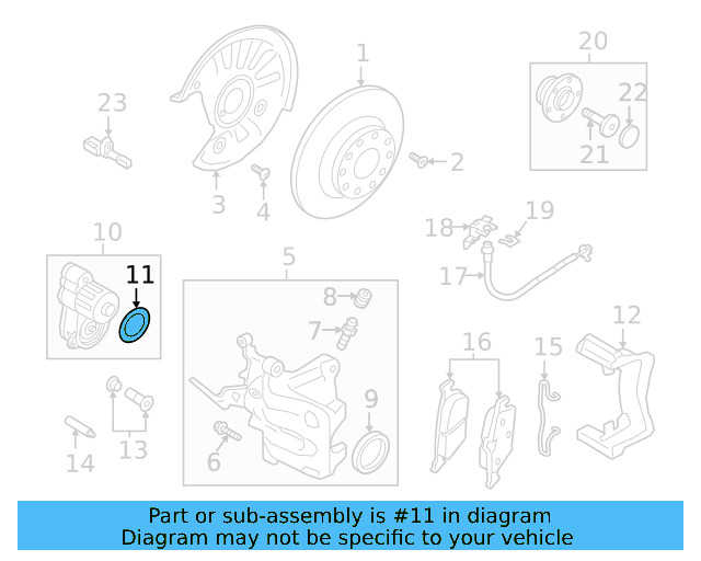 Motor Hardware Kit 5Q0-698-365 - View 9
