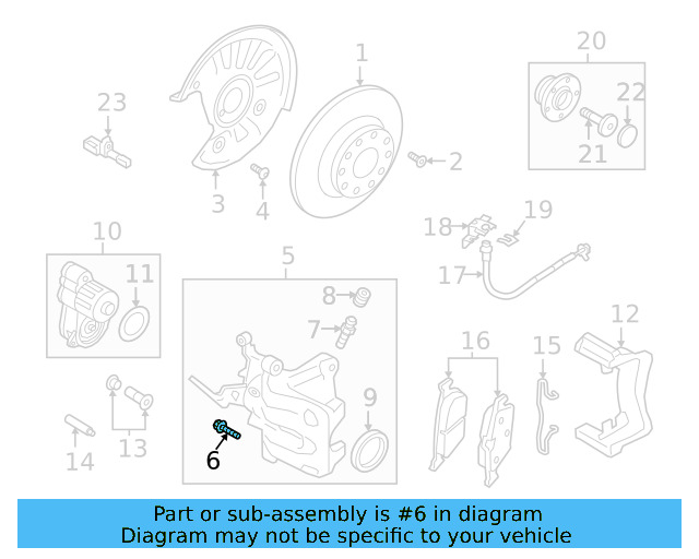 Bleeder Valve Dust Cap 4H0-611-483 - View 45