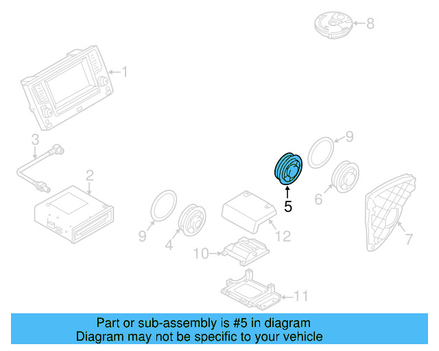 Speaker 5G0-035-453-G - View 7