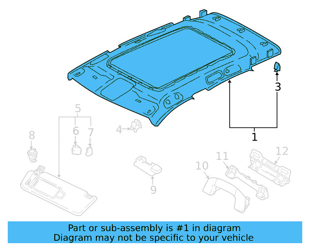 Headliner 5NN-867-501-AG-RN3 - View 3