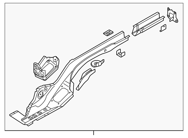 Rail Assembly 3Q0-803-092-S - View 2