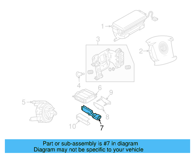 Impact Sensor 7L0-909-606-D - View 6