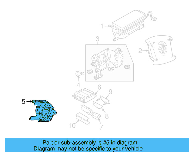 Clock Spring 8E0-953-541-E - View 11