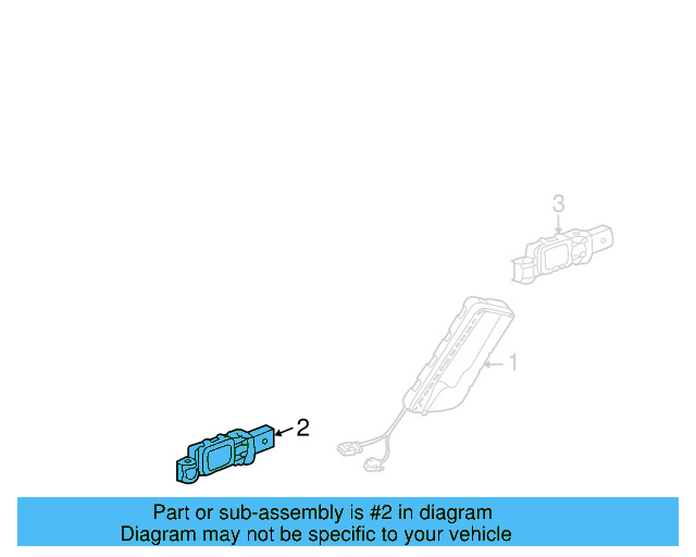 Side Impact Sens 7L0-909-606-B - View 3